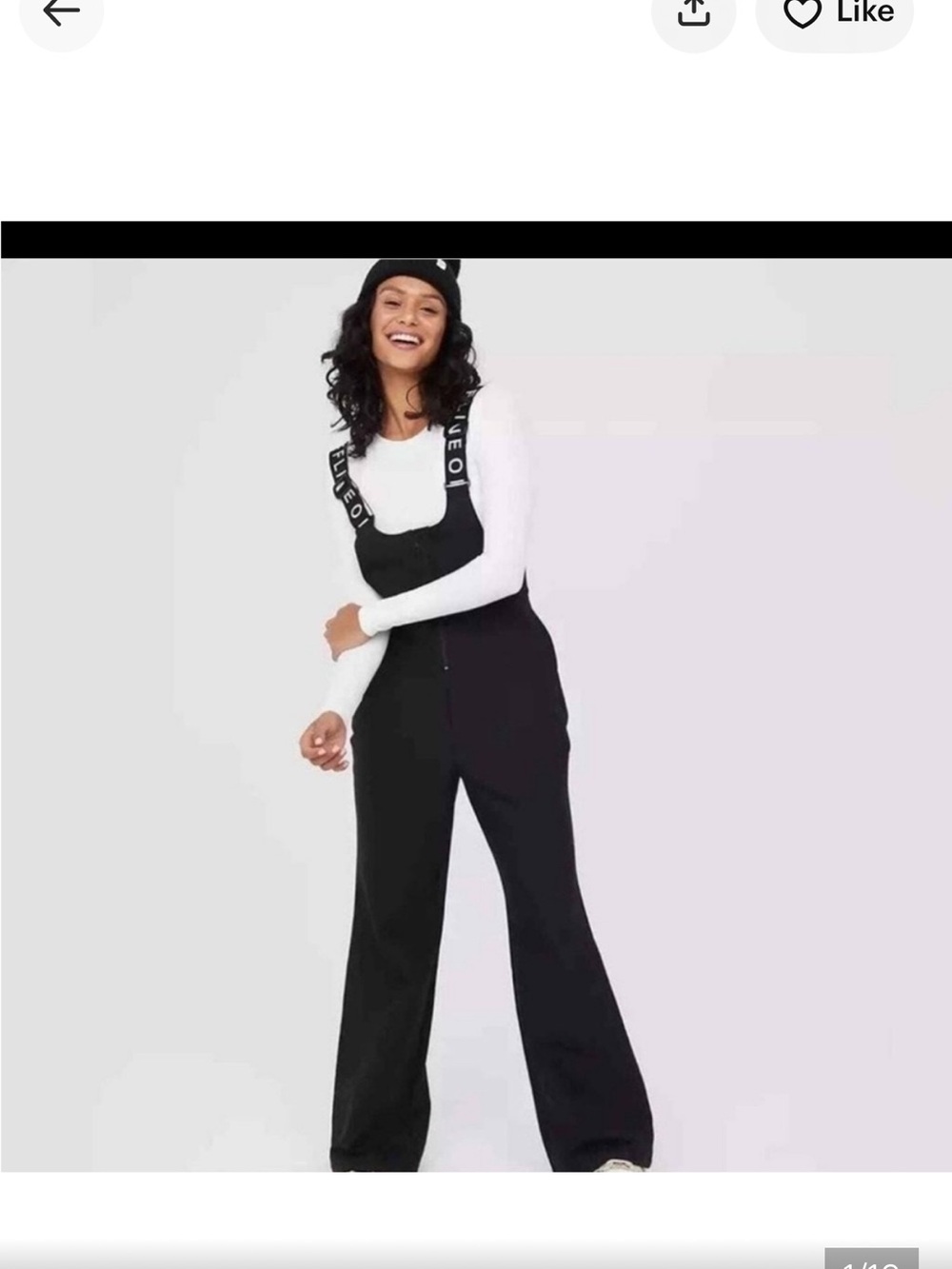 NWOT OFFLINE by Aerie Chillside Snow Bib Overalls Black L $125 MSRP